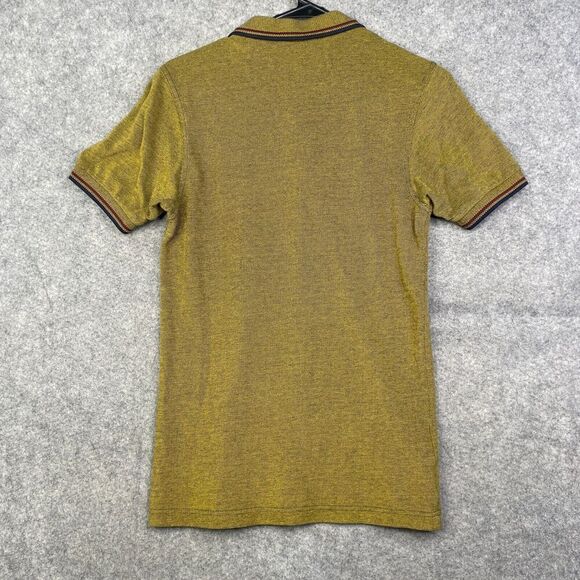 Fred Perry Polo Shirt Mens XS Slim Fit Twin Tipped Pique Logo Preppy - Picture 9 of 9